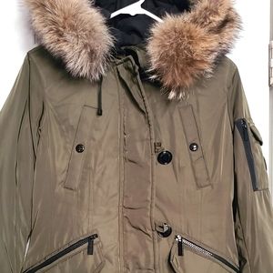 Michael Kors olive parka